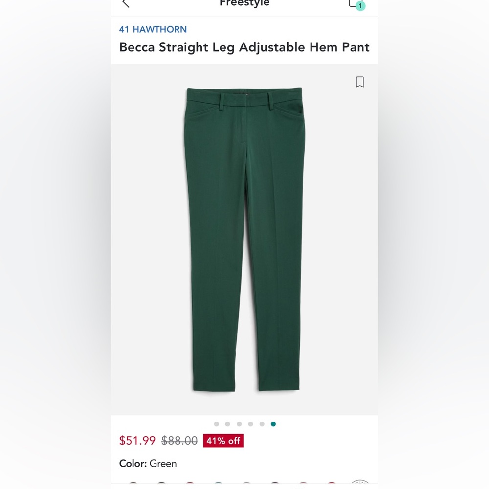 NWT Stitch Fix 41 Hawthorne Becca Pants
